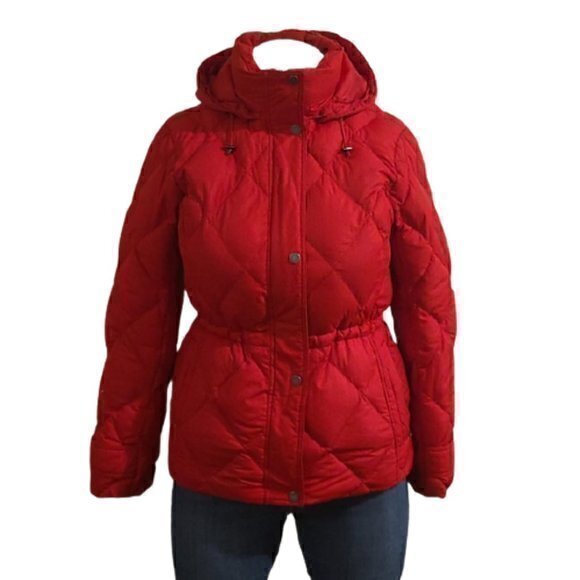 [Land's End] Red Puffer Jacket - Size S - Picture 1 of 13